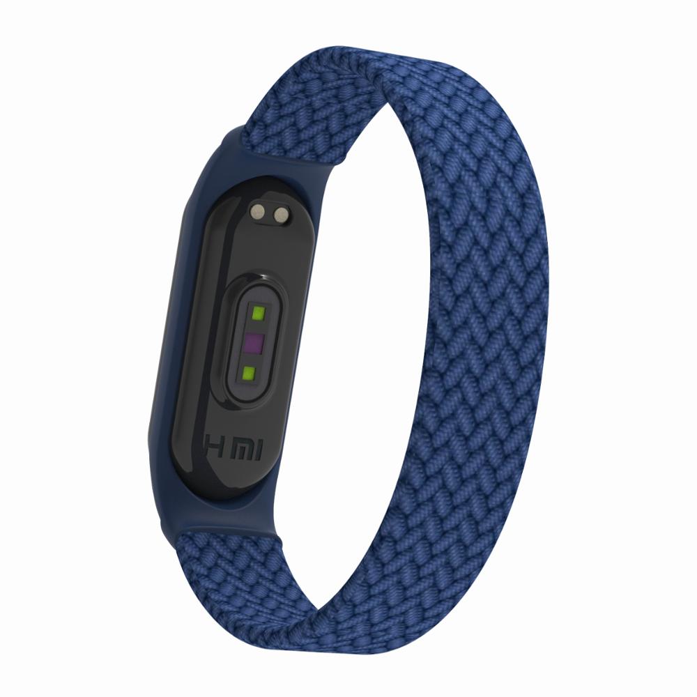 Dây Đeo Thay Thế Chất Liệu Nylon Cho Xiaomi Mi Band 5 3 4	Silicone	Vòng Đeo Tay Cá Tính Cho Đồng Hồ Thông Minh Miband M3 M4 M5 Xi