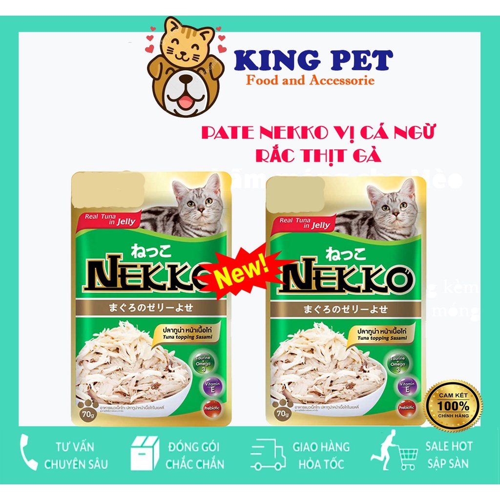 Pate cho mèo nekko Thái Lan 8 vị hấp dẫn