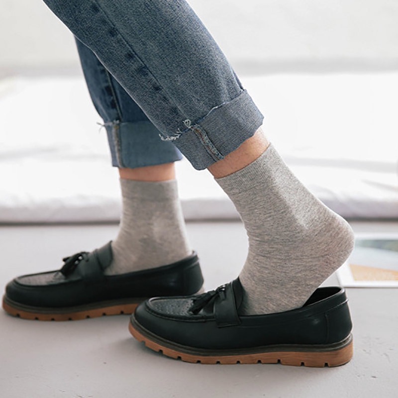 Vớ ECMLN cổ cao màu trơn phong cách Hàn Quốc thời trang