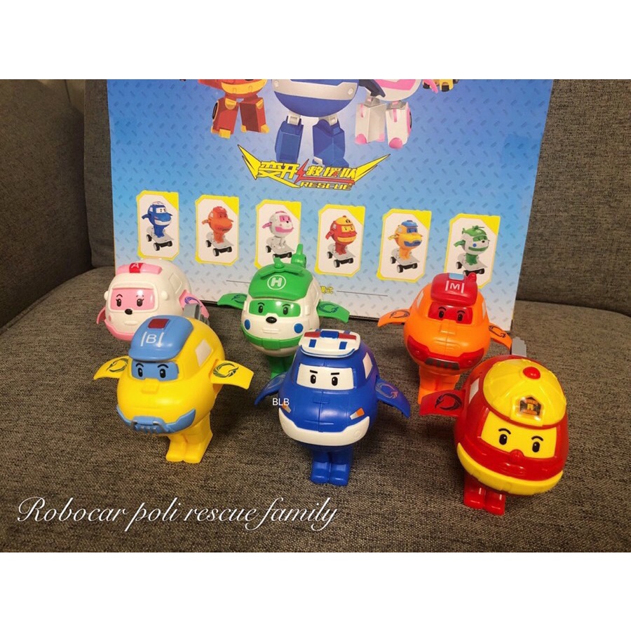 [Mô hình xe] đồ chơi đôi bay gia đình ROBOCAR POLI xe trượt cho các bé