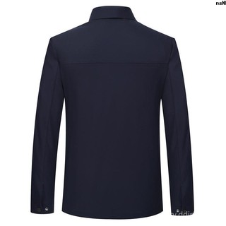 Áo khoác cổ bẻ chất liệu mỏng thời trang xuân thu cho nam trung niên