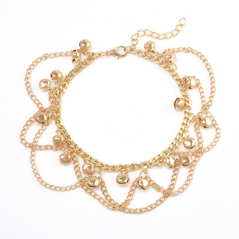 Lắc chân tua rua quyến rũ mạ vàng thời trang nữ tùy chỉnh kích cỡ thích hợp đi biển