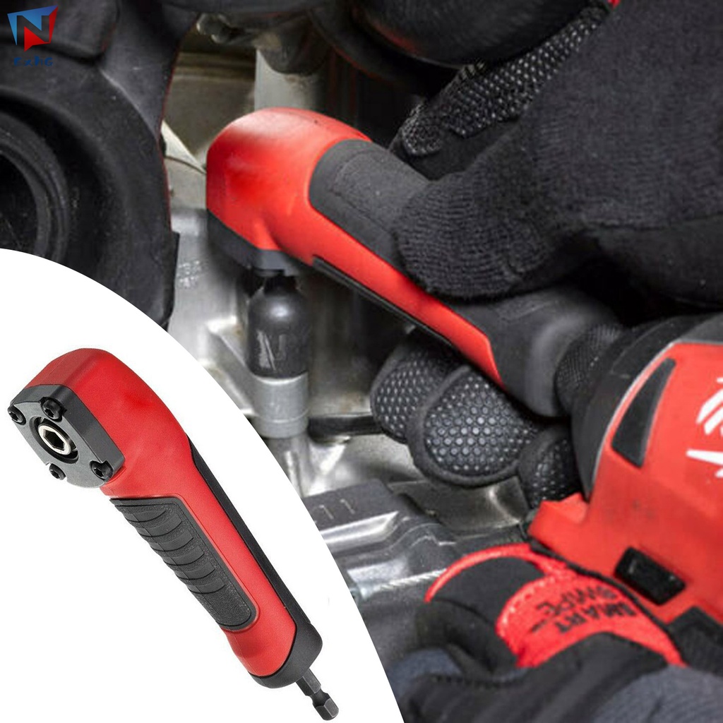 Đầu Chuyển Đổi Mũi Khoan Góc Phải Ngăn Chặn Va Chạm Cho Máy Khoan 1/4 Inch
