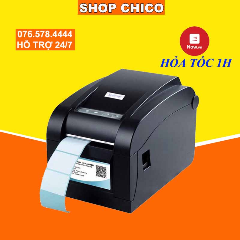 [SALE] Máy In Mã Vạch Xprinter XP 350B tặng 1 cuộn in tem máy in tem nhãn Xprinter XP-350B Rẻ nhất  chico.vn