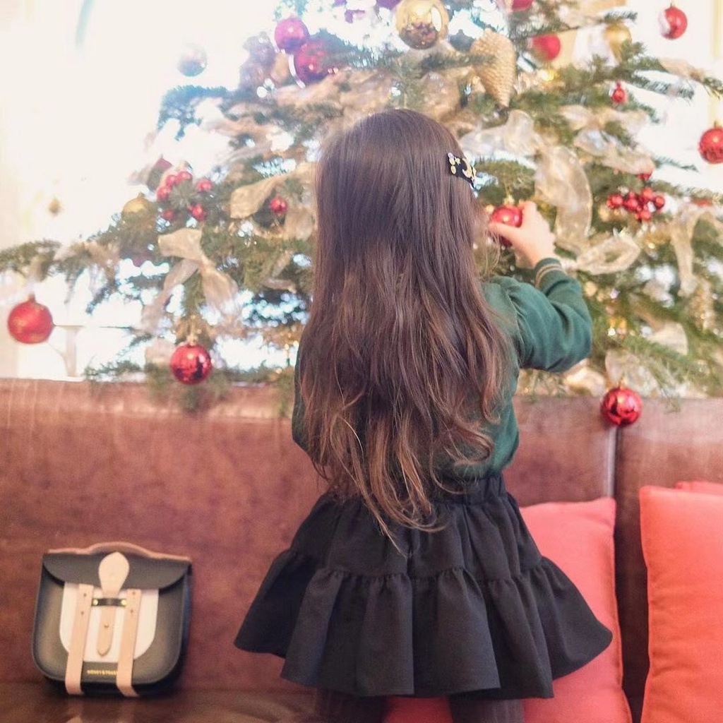 Chân Váy Xoè 2 Tầng Bé Gái Chất Umi Đẹp Xinh Co Giãn Tốt Size 10-35kg