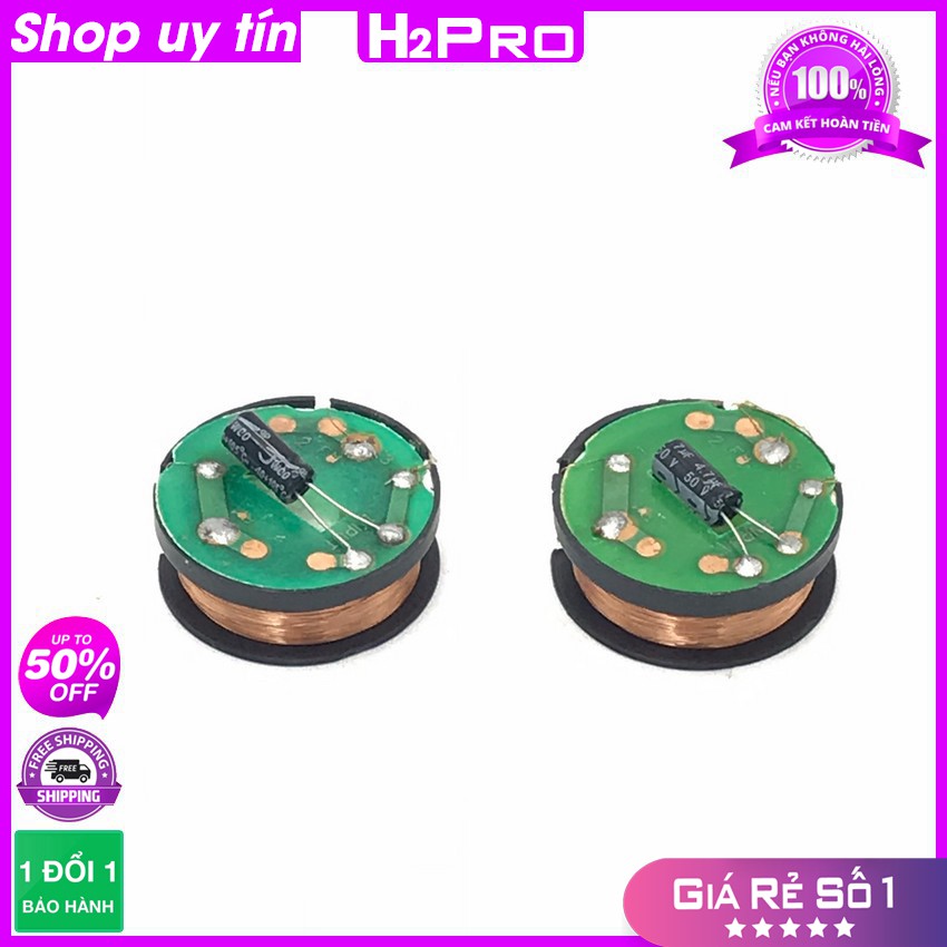 2 Củ Loa Tép Thạch Anh Rời 20W Cao Cấp, Loa Treble Thạch Anh Tiếng Sáng Hợp Ghép Dàn Mini, Quà Tụ 10K Đã Hàn-H2Pro Audio