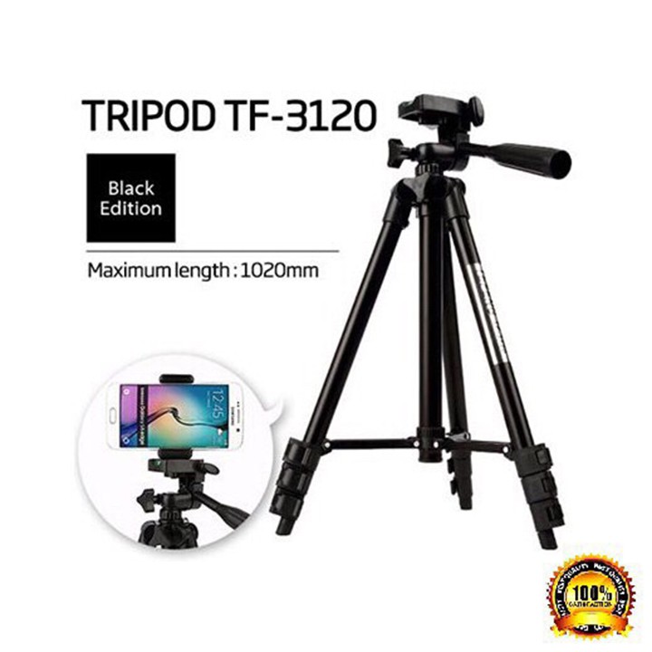 Chân Đế Chụp Hình Máy Ảnh, Điện Thoại Tripod TF-3120 Loại Tốt ( Mẫu Mới 2018 )