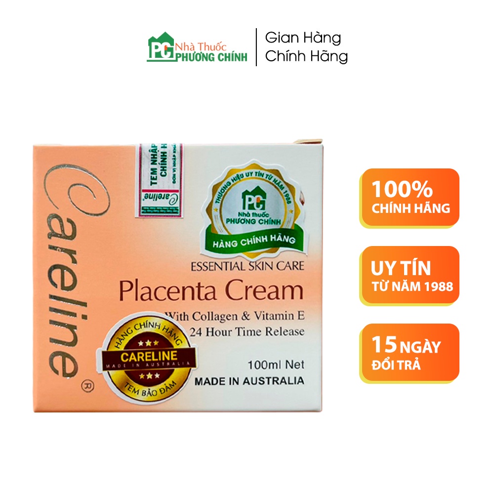 Kem Nhau Thai Cừu Úc CareLine Placenta Cream Giúp Dưỡng Ẩm Giảm Nếp Nhăn Và Trẻ Hóa Da 100ml