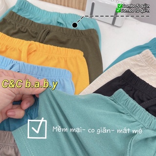 Set 5 quần short cotton bé trai-MS48