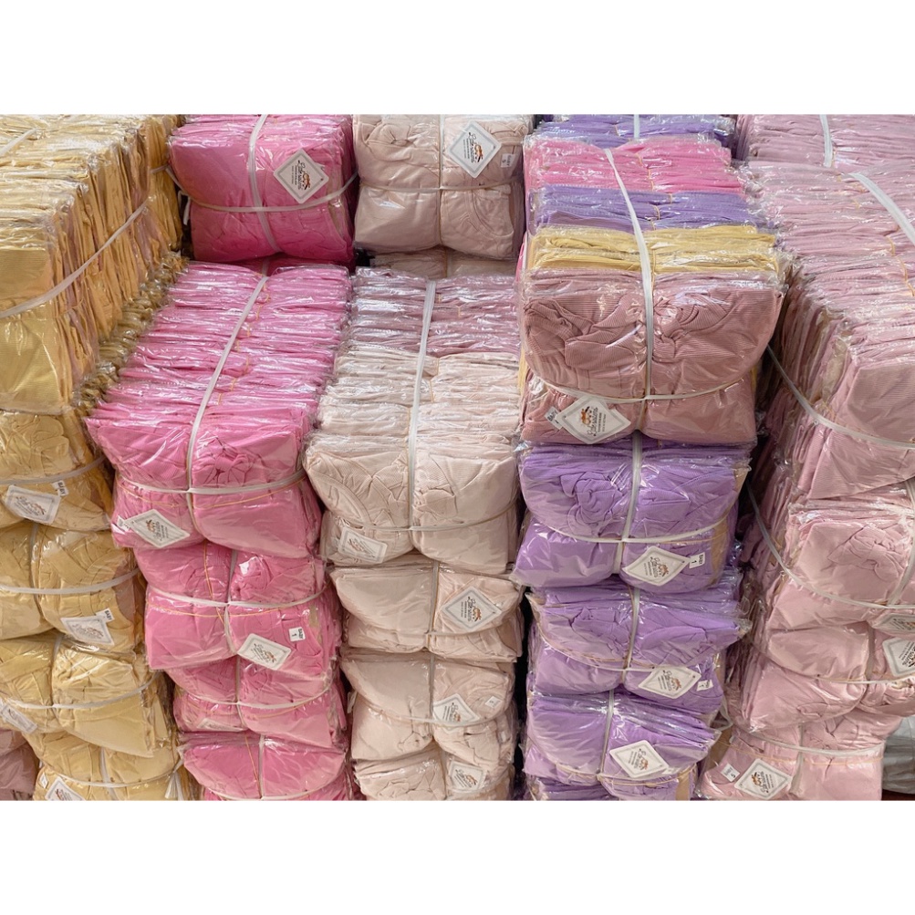 Bộ tăm cổ bèo kèm turban bé gái