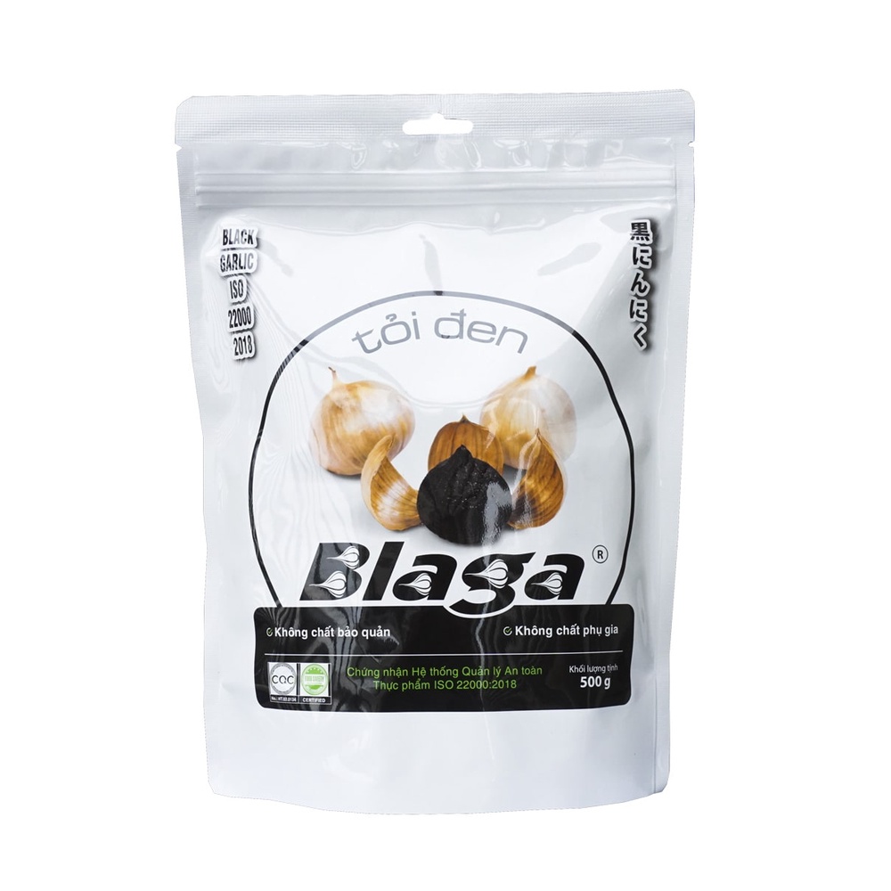 Tỏi Đen Blaga Nguyên Vỏ Túi 500gr