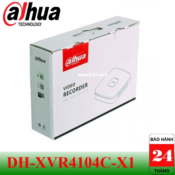 Đầu ghi hình camera Dahua DH-XVR4104C-X1 4 kênh (Hỗ trợ  DSSDDNS) Hàng chính hãng DSS