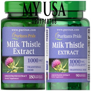 Viên uống thải độc gan ❤️ Viên uống bổ gan Milk Thistle Puritan của Mỹ-Date mới