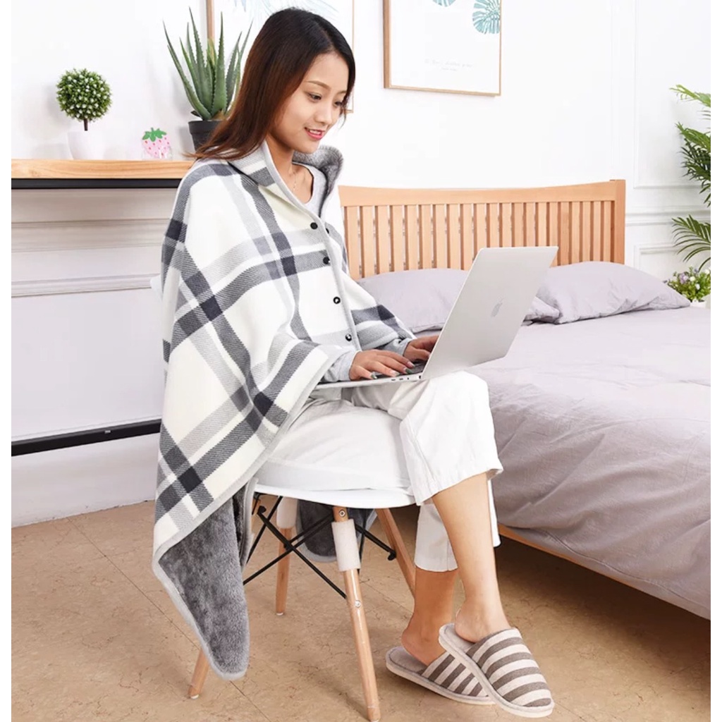 [Order] Chăn lông cừu giả áo đa năng 3 trong 1 dành cho nữ thích hợp dùng đi làm đi học (Có ảnh thật) | BigBuy360 - bigbuy360.vn