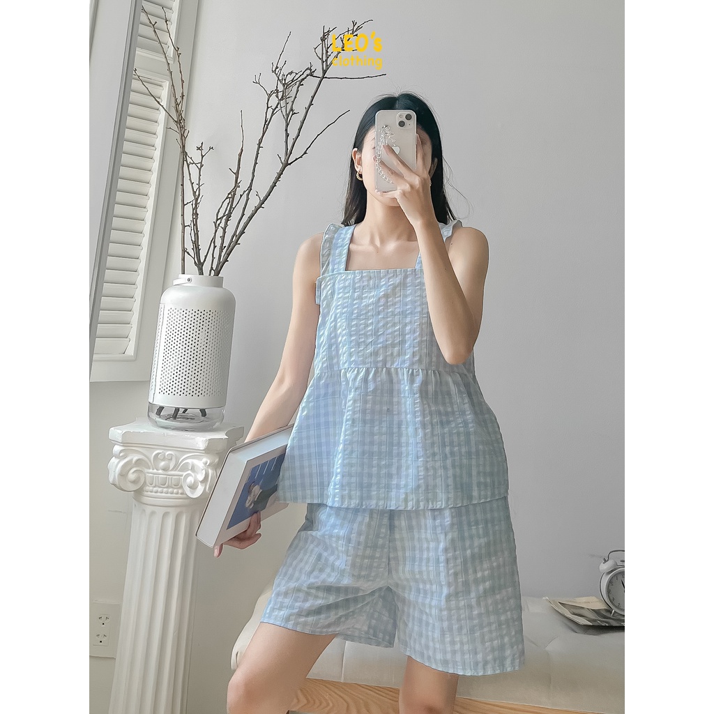 Bộ Đồ Ngủ Pijama Hai Dây Bản Lớn LEO's clothing DB12 | BigBuy360 - bigbuy360.vn