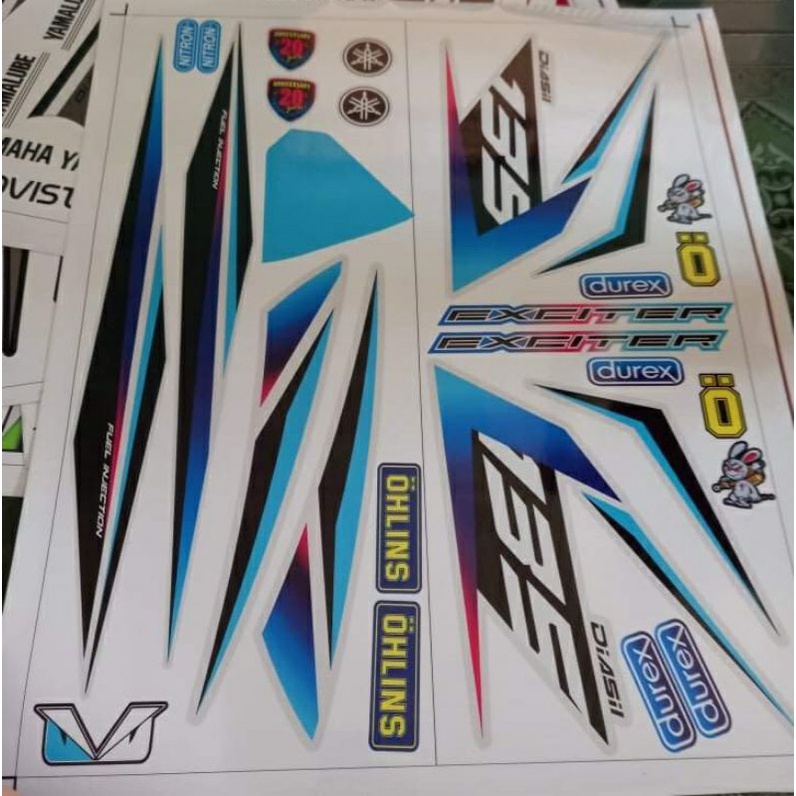 Tem rời dán xe ex 135