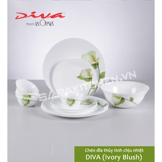 Chén đĩa thủy tinh tròn i.b