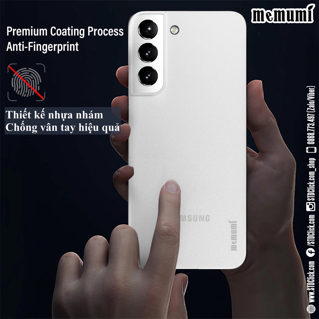 ỐP LƯNG SAMSUNG GALAXY S22 5G - S22 PLUS 5G MEMUMI MỎNG LỤA CHÍNH HÃNG