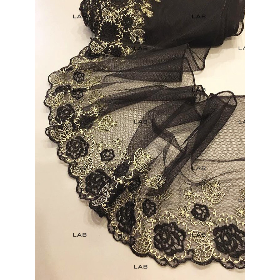 Ren tấm thêu làm bra, đồ lót, phối kết trang phục - Mẫu - 04 (m)