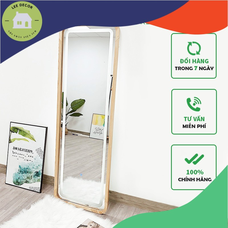 Gương Soi Toàn Thân IGA Viền Đèn Led Cảm Ứng Mirror E - GN25