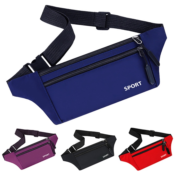Túi đeo bao tử SPORT cho nam, nữ vải dù Oxford chống thấm nước cao cấp size 32cm TUI-63