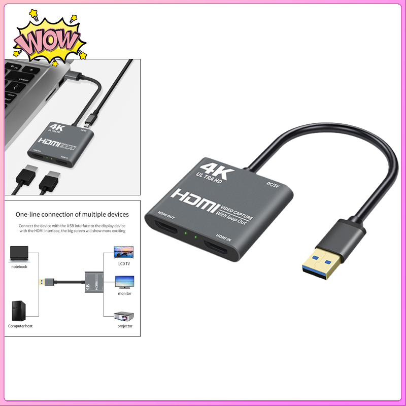 Thiết Bị Bắt Video Hdmi Usb 4k 1080p Chuyên Dụng