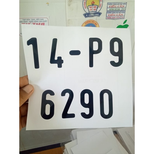 Decal dán biển số xe máy cắt theo yêu cầu