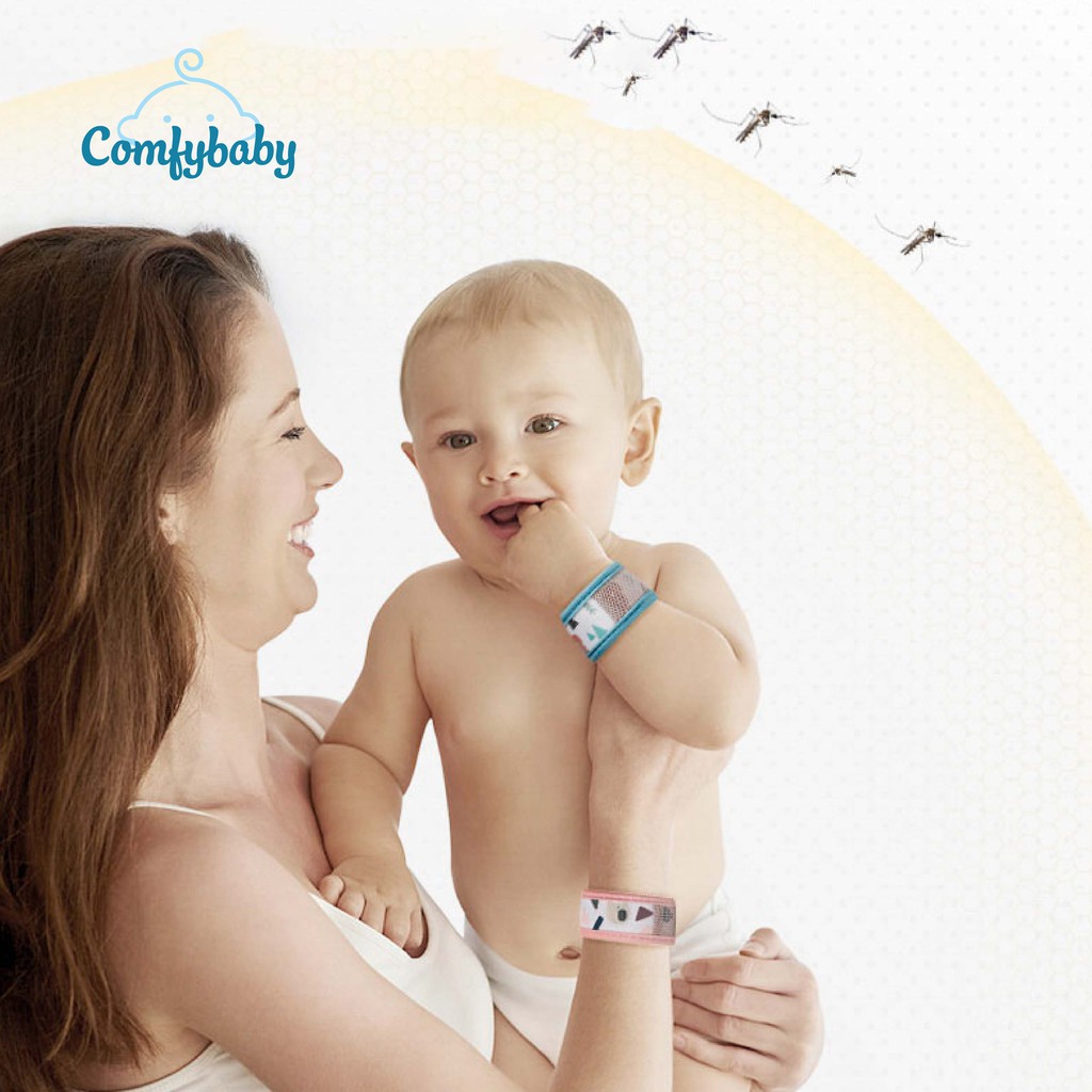 Vòng tay chống muỗi cho bé hương tinh dầu tự nhiên KUB - Comfybaby