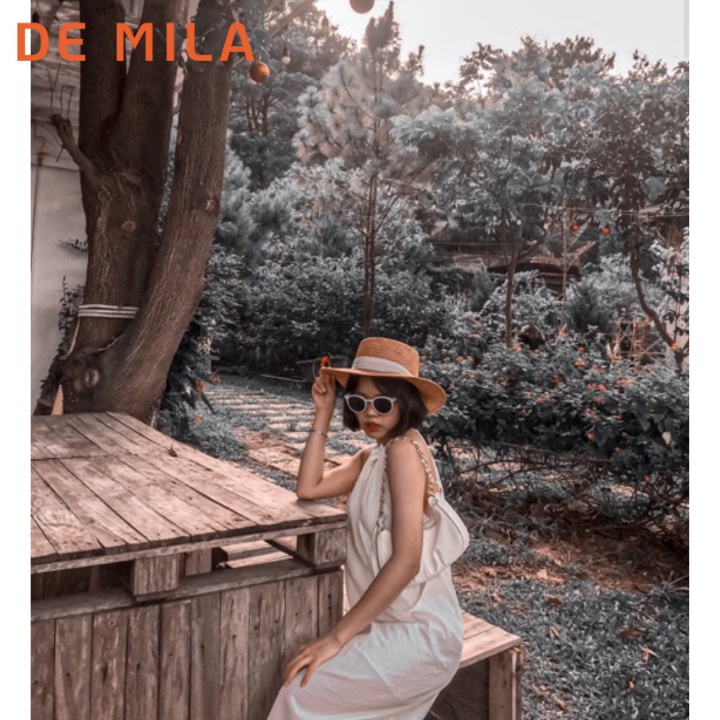 Đầm suông hai dây khoét lưng DE MILA Cao Cấp,Váy Trắng Maxi Cổ Yếm Hở Lưng 2 Lớp Đi Chơi Đi Biển Cực Đẹp- VTD47 | BigBuy360 - bigbuy360.vn