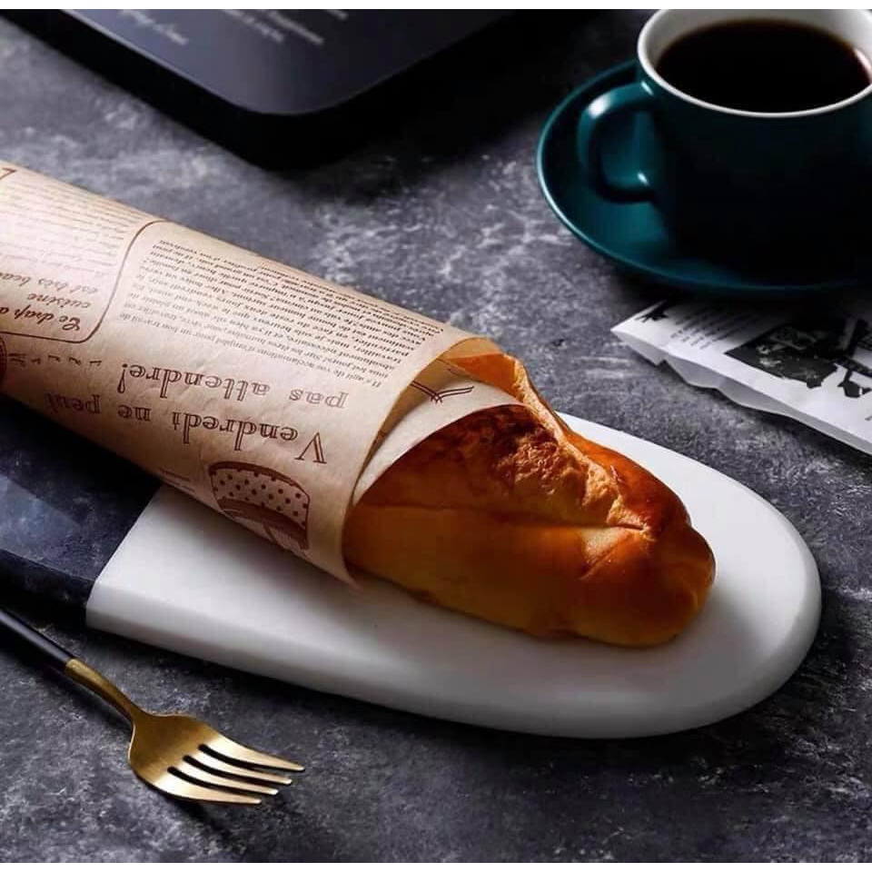 GIẤY NẾN THẤM DẦU HOẠ TIẾT IN BÁO VINTAGE.