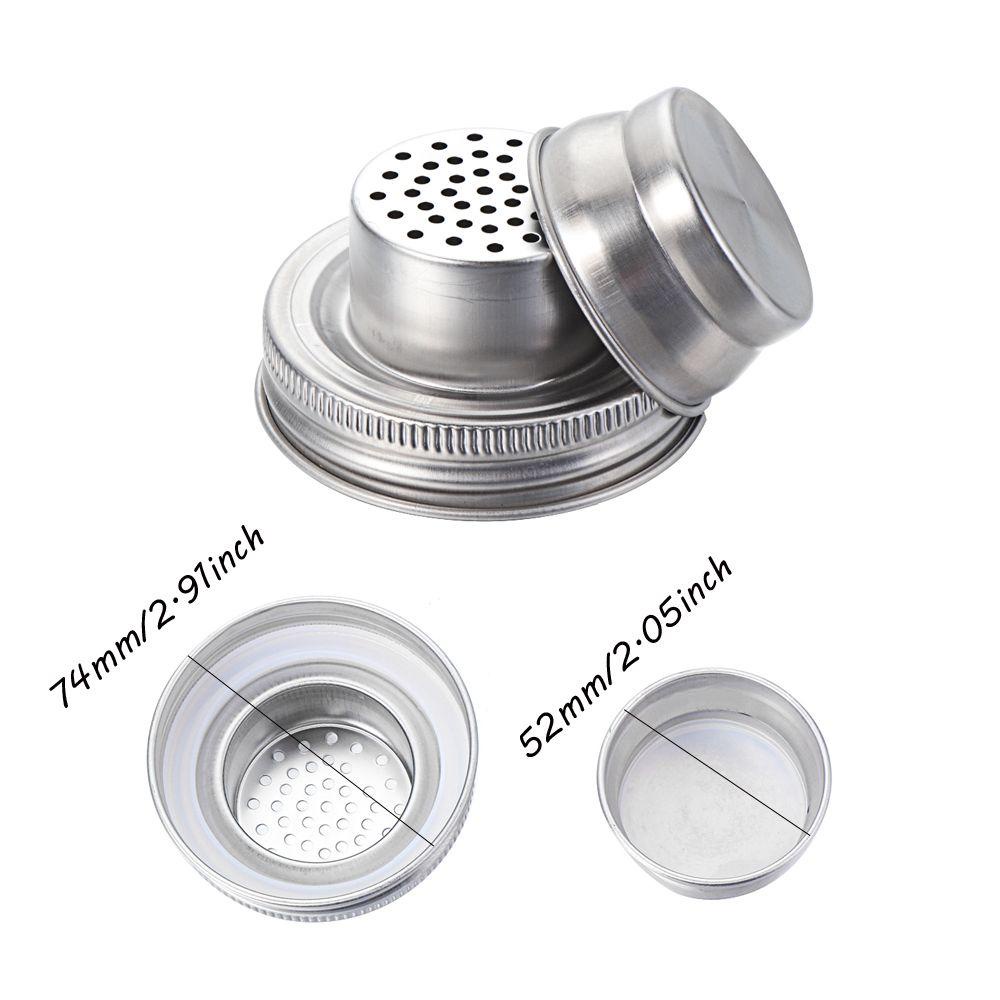 JANE Dụng Cụ Rây Bột Bằng Thép Không Gỉ Có Nắp Đậy Bình Lắc Pha Chế Cocktail