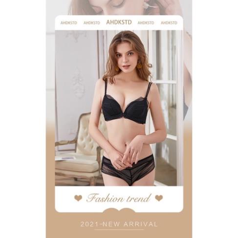 ❤️ Bộ Đồ Lót Myna Nữ Nâng Ngực 2 Dây, Áo Ngực Ren Đẩy Định Hình Ngực 1125 ❤️