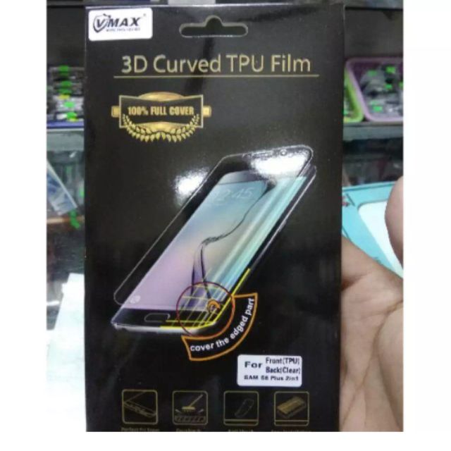 Miếng dán Vimax 2 mặt trước sau cho Samsung S8 Plus