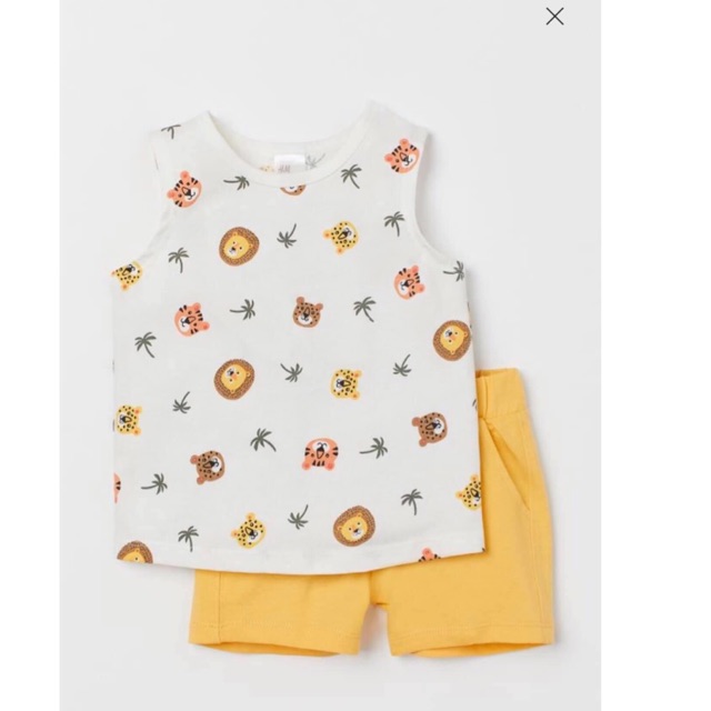 Set bộ sát nách bé trai HM