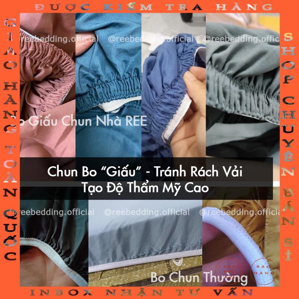 Bộ ga giường và vỏ gối Cotton TC REE Bedding đủ kích thước trải nệm 1m2, 1m4, 1m6, 1m8, 2m chưa gồm chăn cực đẹp CTC33