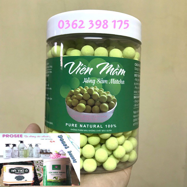 VIÊN MẦM ĐẬU NÀNH CHÍNH HÃNG CÓ CHECK MÃ VÀ TEM ĐẢM BẢO