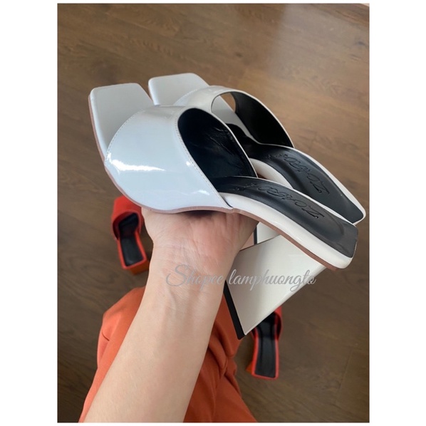 Guốc tam giác quai màu mũi vuông hottrend TG