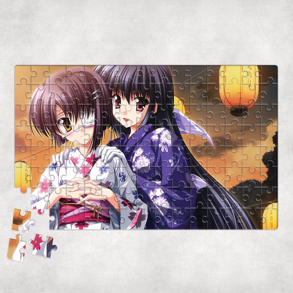 Tranh ghép hình A4, A5 Anime, xếp hình EF - Mẫu 1