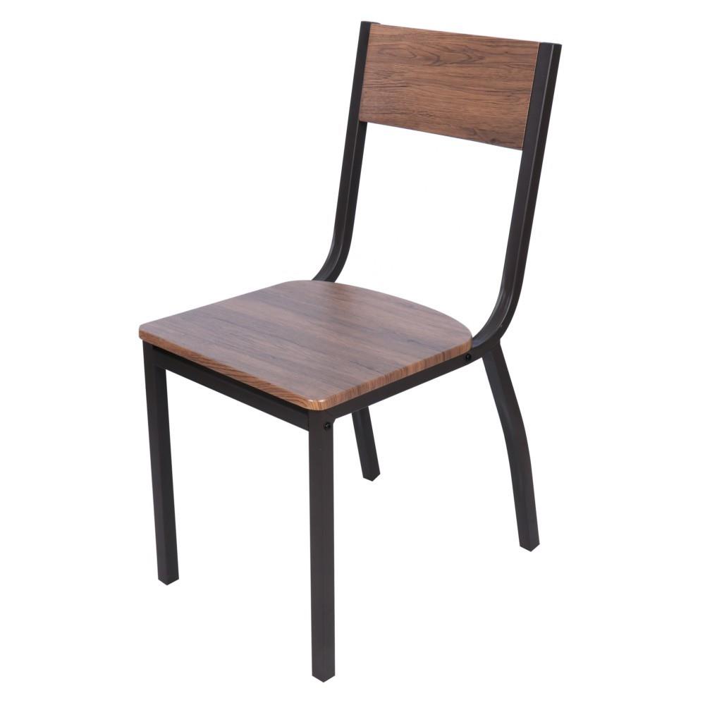 HomeBase FURDINI Bộ bàn ăn gồm 4 ghế chống trơn trượt bằng gỗ MDF HARVEY W110xH75,5xD70cm màu nâu