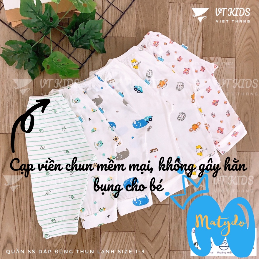Quần dài sơ sinh bé trai bé gái mùa hè đông giá rẻ quần chục cho bé VT trắng QDSS03