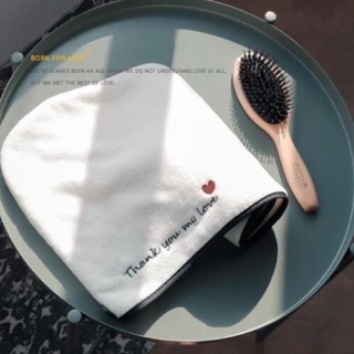 Khăn ủ tóc cotton siêu mềm siêu thấm hút giúp tóc khô tóc nhanh