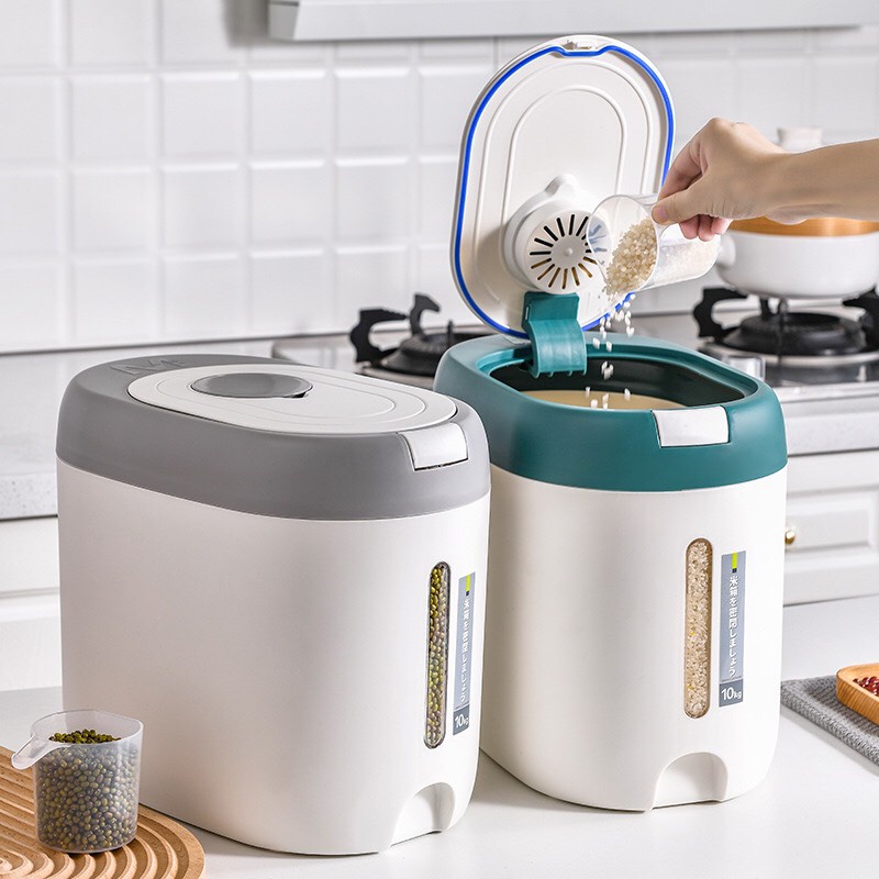 THÙNG ĐỰNG GẠO 10KG DORON CỰC ĐẸP