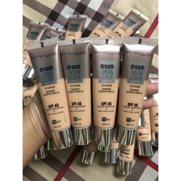 Kem nền siêu nhẹ Maybelline Dream Urban Cover Full Coverage SPF40 115 Ivory 30ml