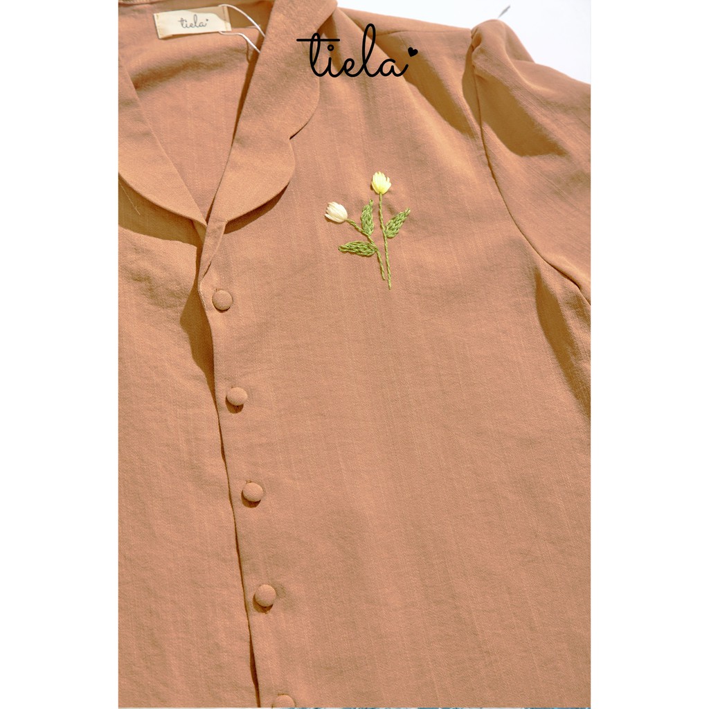 TIELA Áo sơ mi thêu hoa Tulip - Tulip Shirt