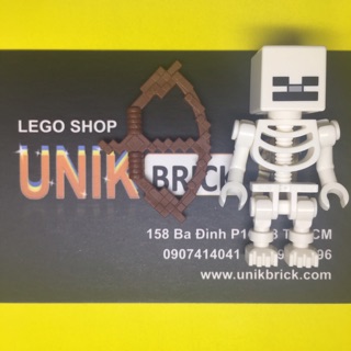 Lego UNIK BRICK Mine Skeleton cầm cung trong Minecraft chính hãng (như hình)