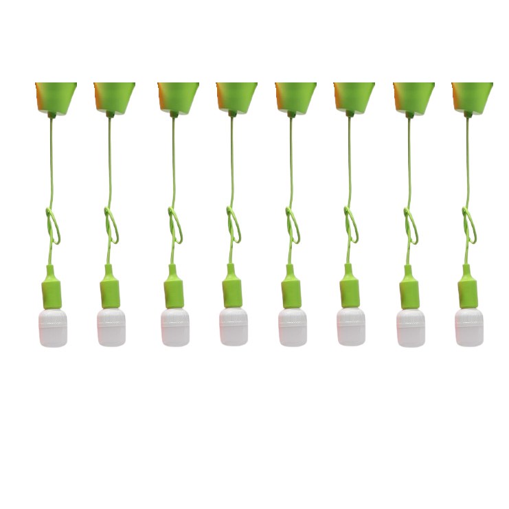 Bộ 8 dây đèn thả trang trí bóng led búp trụ 9w