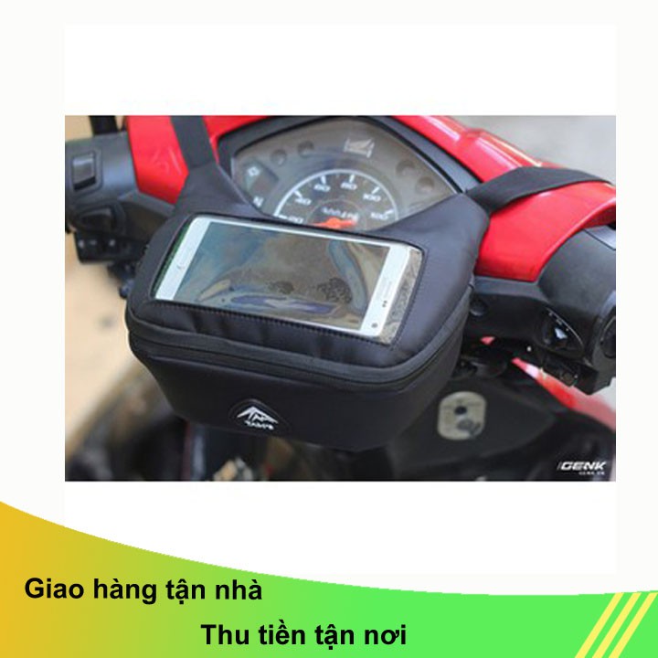 Túi ghi đông – Túi GPS – Treo đầu xe máy Ver 4.0 - Hàng Tam's có túi che  mưa CHOTO CT 0539