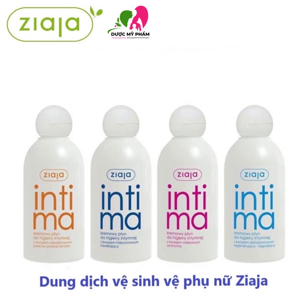 Intima Ziaja 200ml - Dung dịch vệ sinh intima dạng sữa giúp trẻ hóa vùng kín