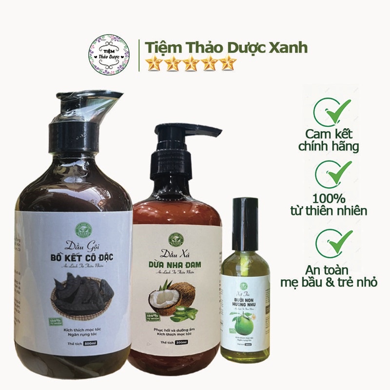 Combo Dầu Gội Xả+ Xịt tóc Phục Hồi Tóc Hư Tổn