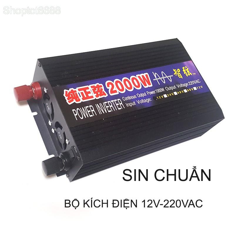 Bộ đổi nguồi điện (Inverter) 3000W, 2000W, chuyển đổi 12V lên 220VAC, sin chuẩn như điện lưới